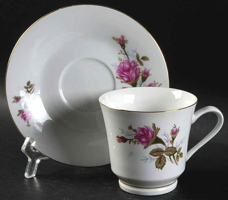 CX493 Footed Cup & Saucer Set by China (Made in China)-1