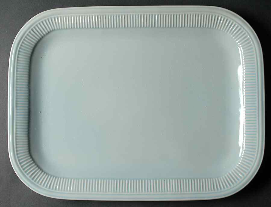 Ellery Blue 16" Rectangular Serving Platter by Cindy Crawford Style-1