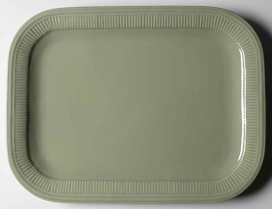 Ellery Green 16" Rectangular Serving Platter by Cindy Crawford Style-1