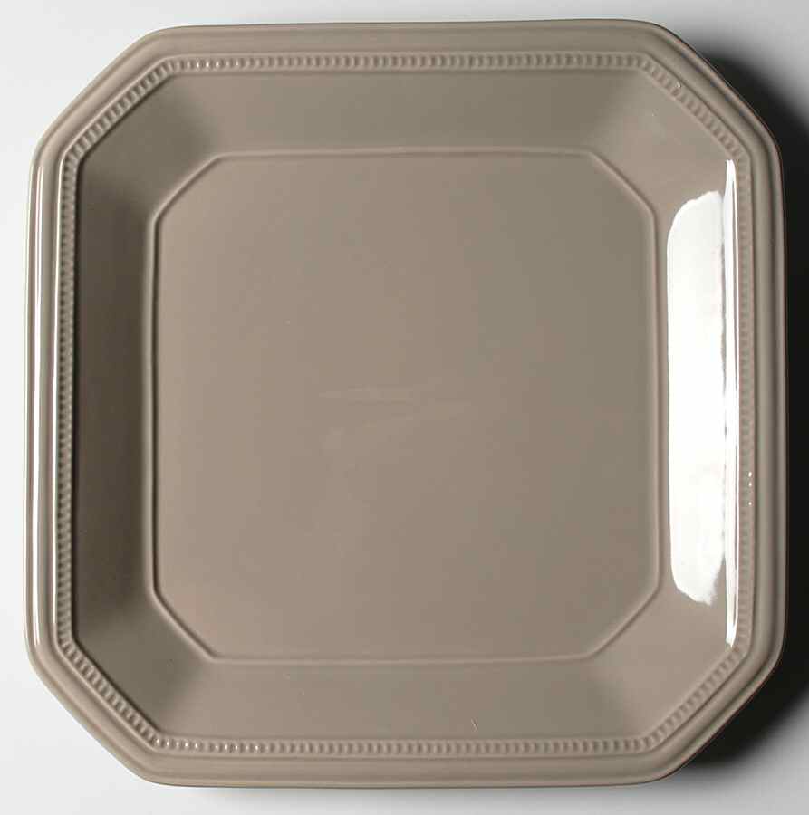 Ellery Taupe Dinner Plate by Cindy Crawford Style-1