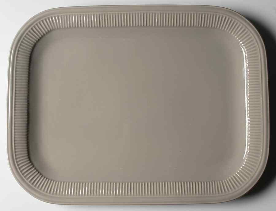 Ellery Taupe 16" Rectangular Serving Platter by Cindy Crawford Style-1