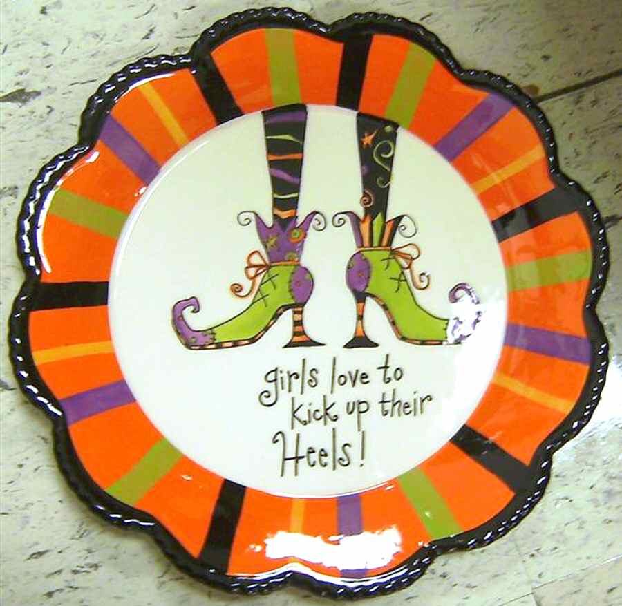Halloween Girls Night Out Salad Plate by Certified International-1