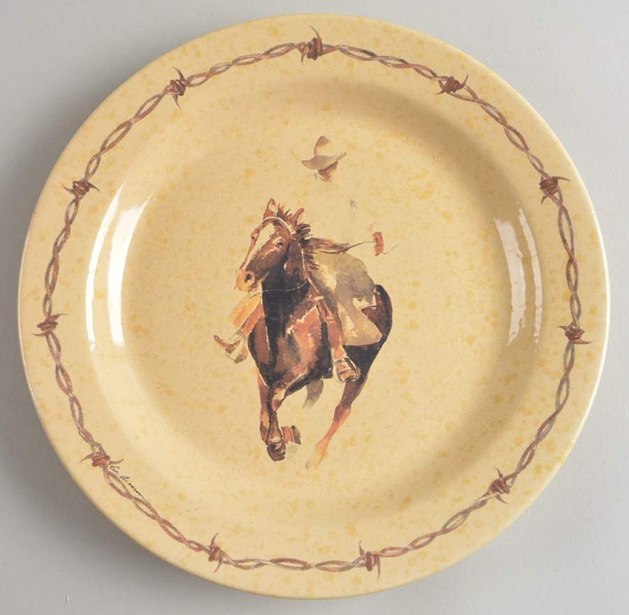 Classic West Dinner Plate by Cowboy Living-1
