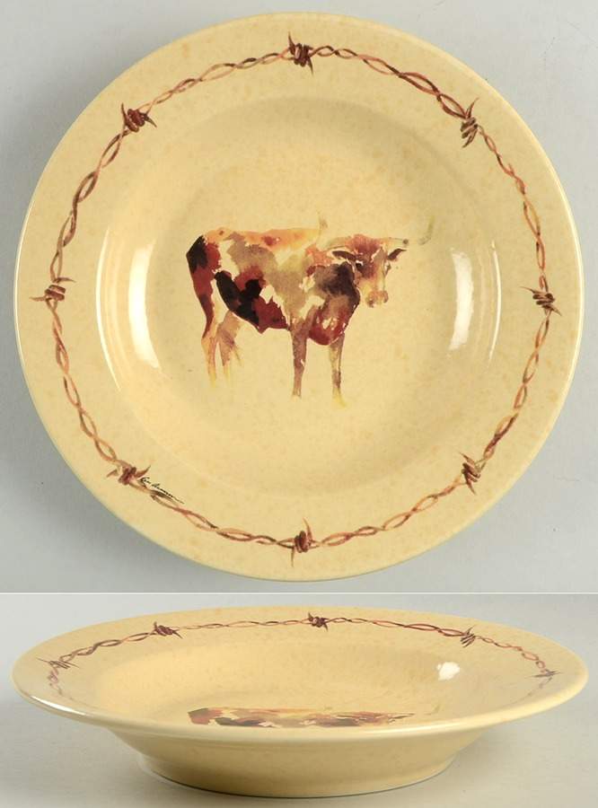 Classic West Large Rim Soup Bowl by Cowboy Living-1