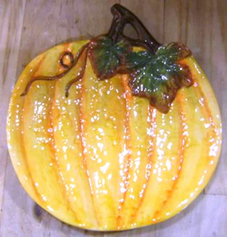 Pumpkin Dinner Plate by Maxcera Corp-1