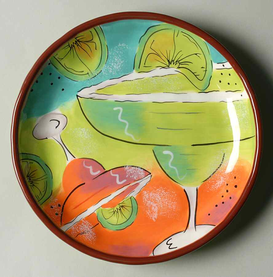 Margarita Mambo Salad Plate by Clay Art-1