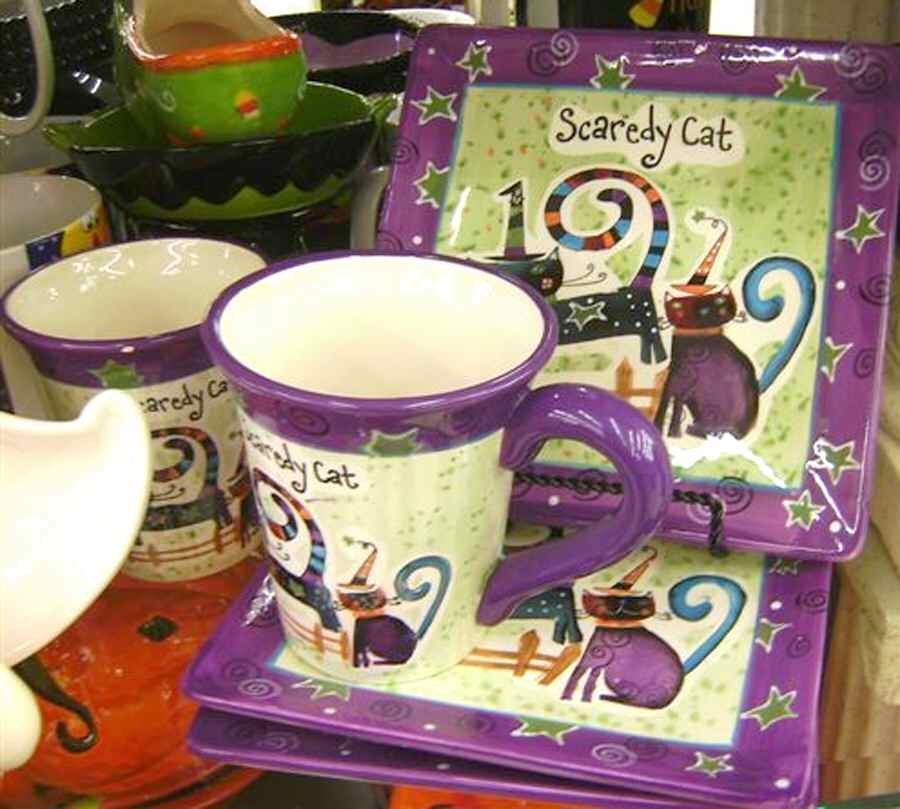 Scaredy Cat Square Salad Plate by Certified International-1