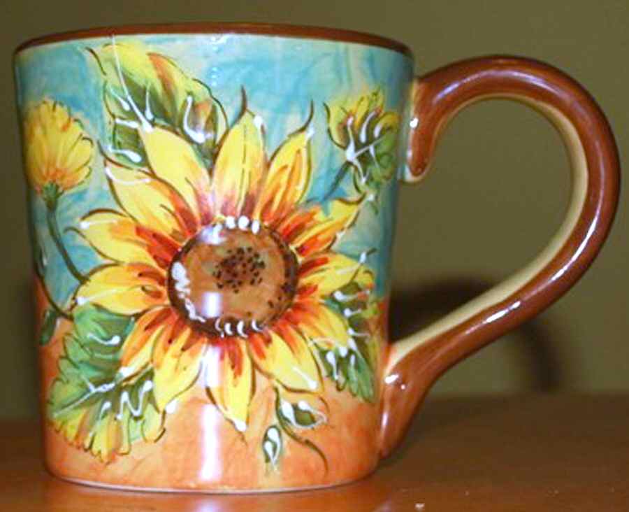 Terra Sunflower Mug by Maxcera Corp-1