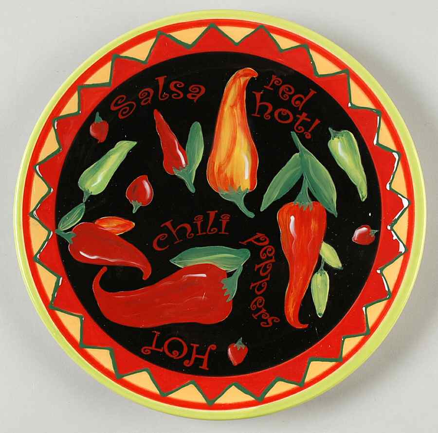 Red Hot Dessert/Pie Plate by Certified International-1