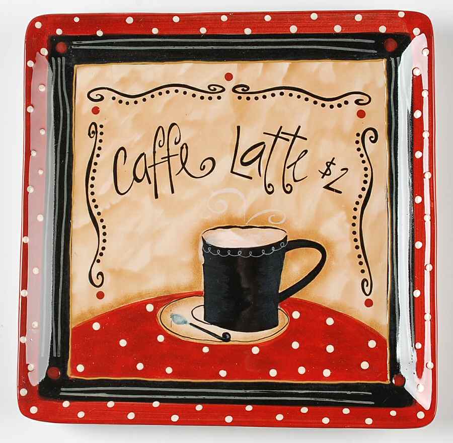 Coffee Cafe Dinner Plate by Certified International-1