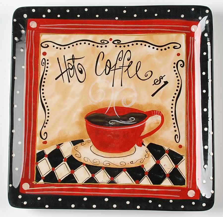 Coffee Cafe Dinner Plate by Certified International-1