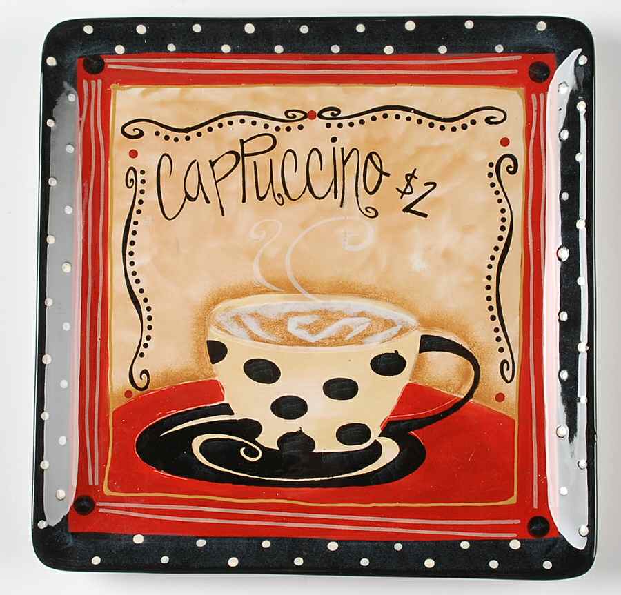 Coffee Cafe Dinner Plate by Certified International-1