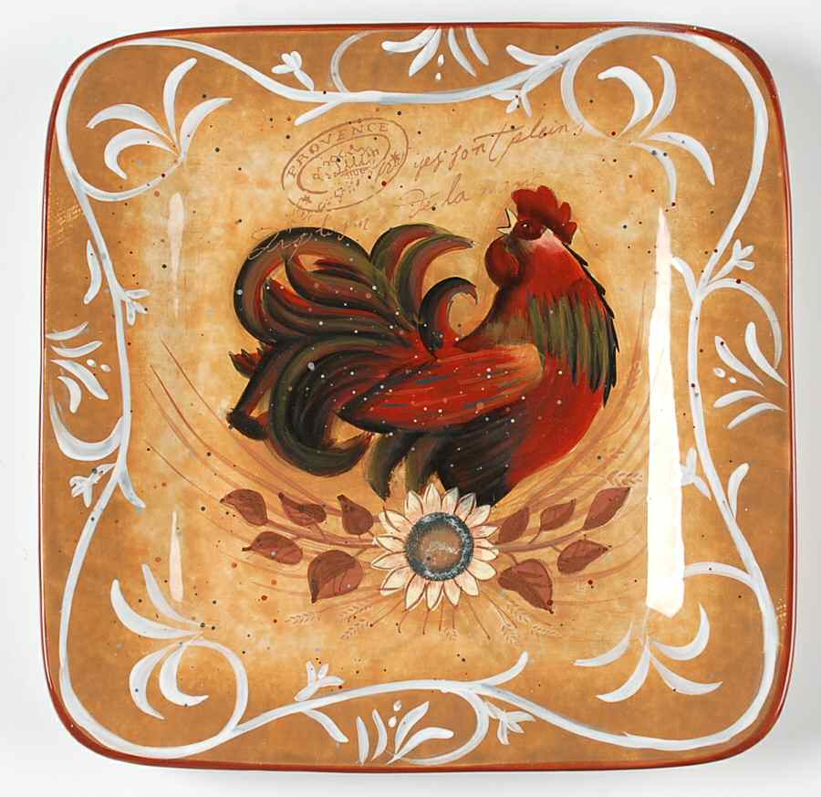 Golden Rooster Dinner Plate by Certified International-1