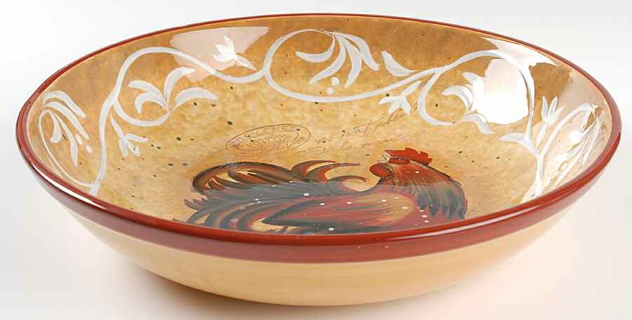 Golden Rooster 13" Pasta Serving Bowl by Certified International-1