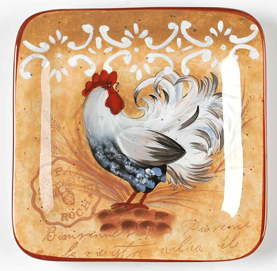 Golden Rooster Dessert/Pie Plate by Certified International-1