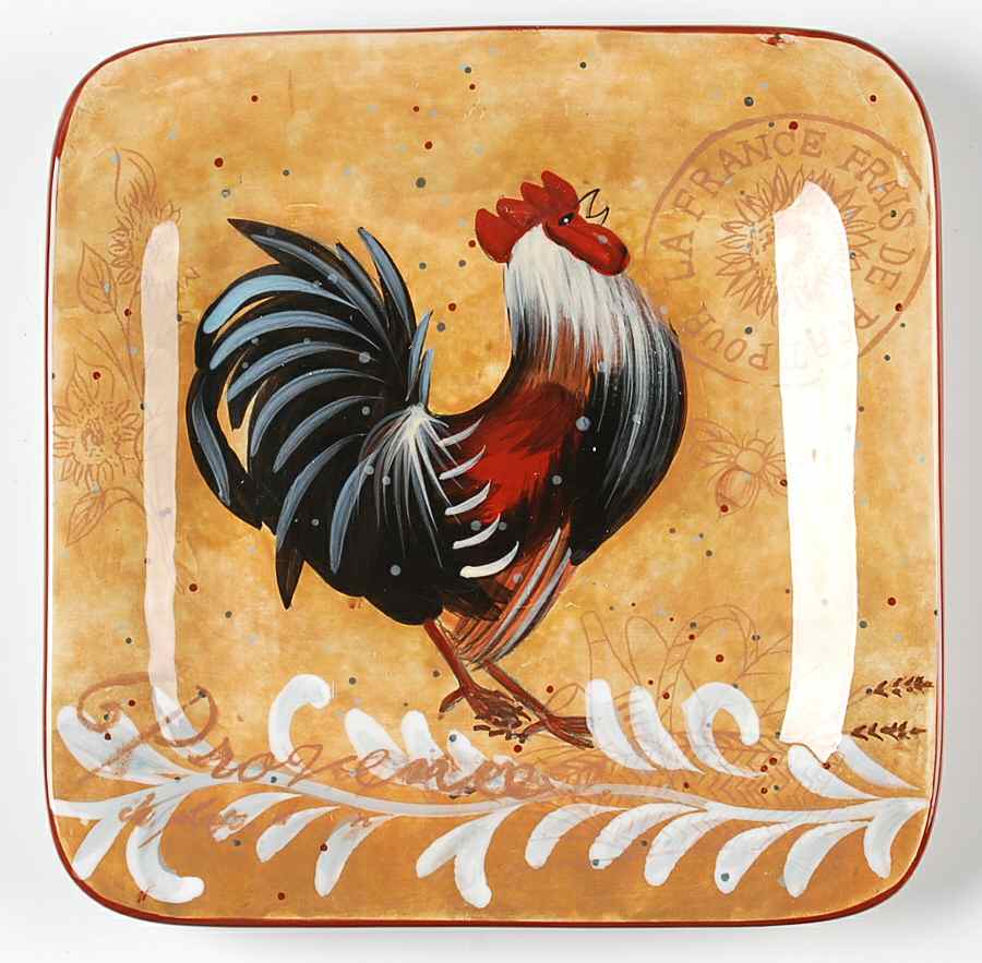 Golden Rooster Dessert/Pie Plate by Certified International-1