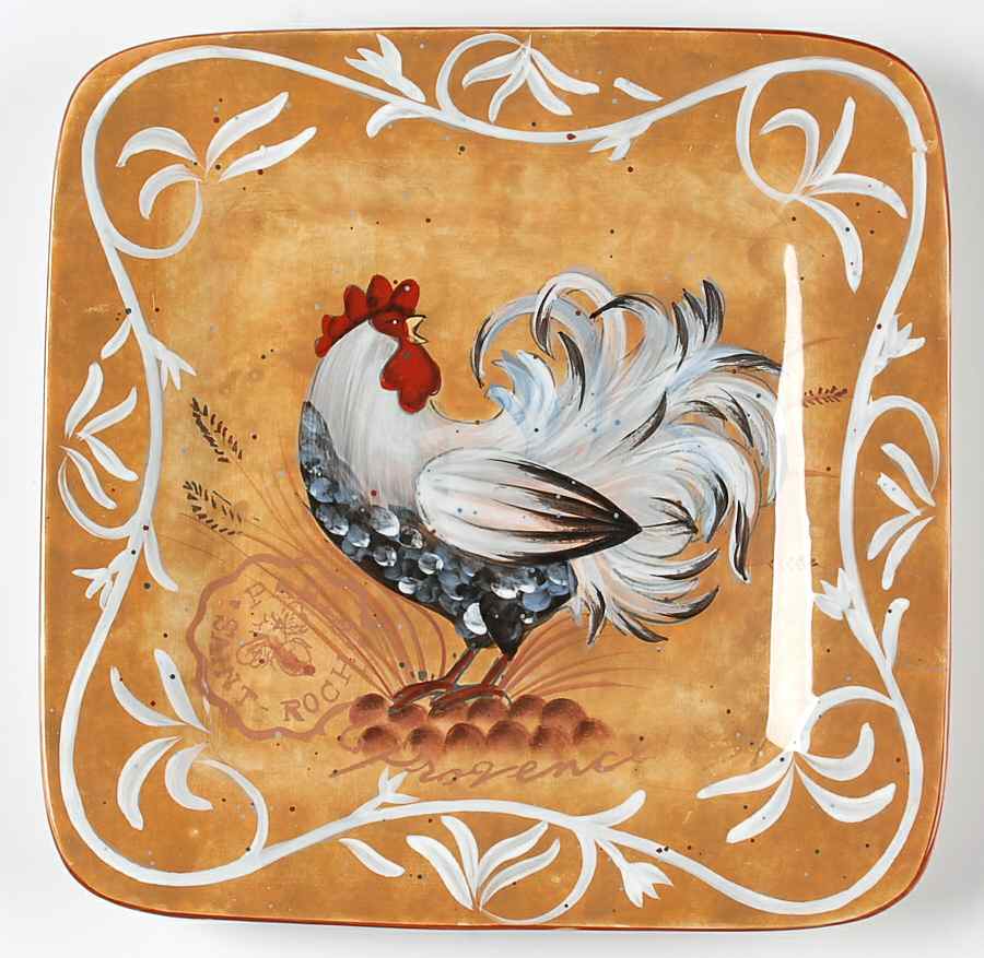Golden Rooster Dinner Plate by Certified International-1