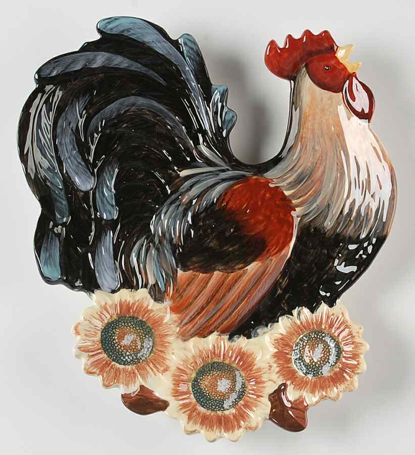 Golden Rooster Candy Plate by Certified International-1