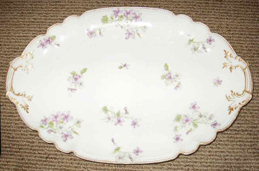 CHF1531 12" Oval Serving Platter by Charles Field Haviland-1