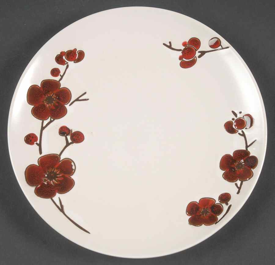 Crimson Bloom Salad Plate by Cuisinart Dinnerware-1
