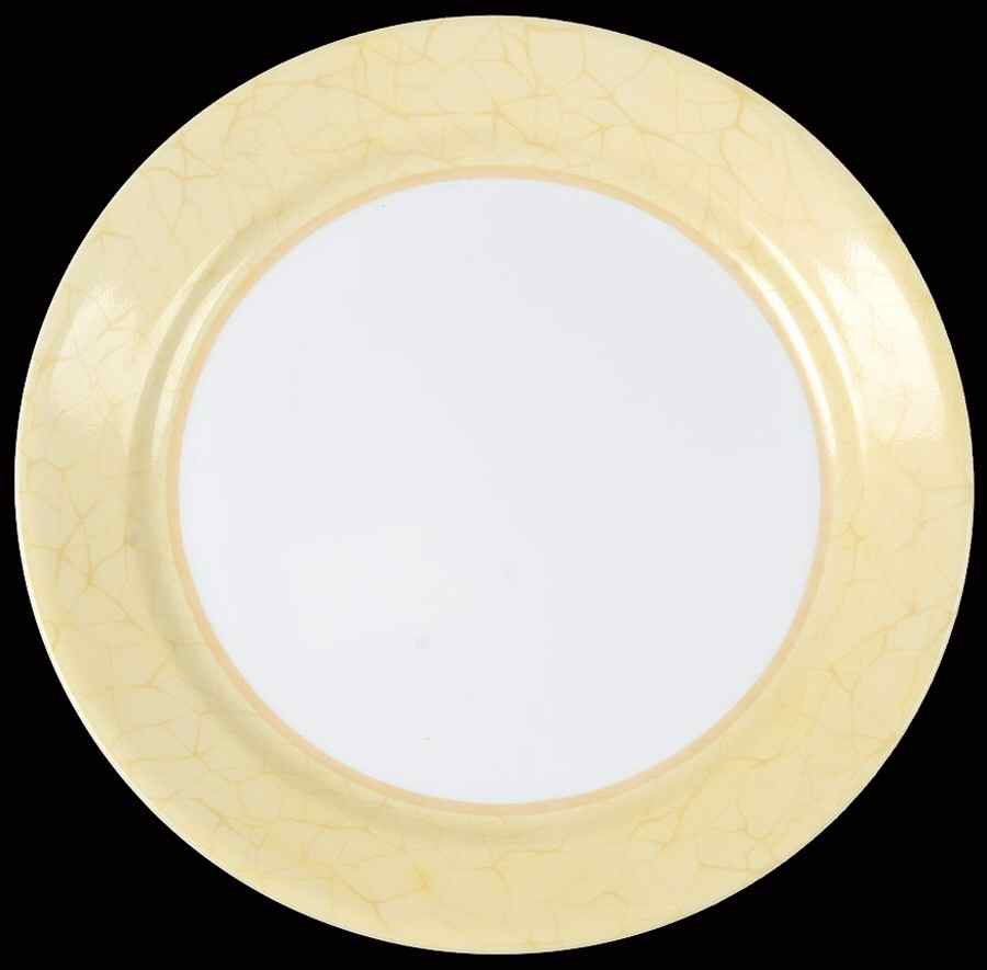 Yellow Crackle (Corelle) Dinner Plate by Corning Corelle-1