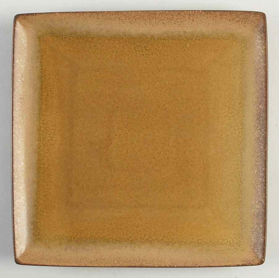 Reactive Amber Square Dinner Plate by The Cellar (China)-1