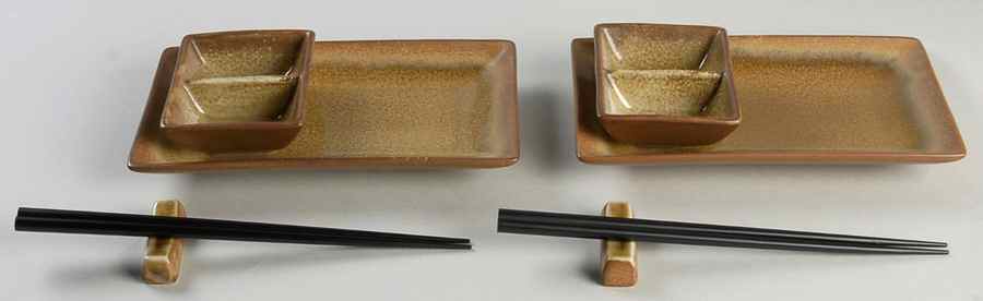 Reactive Amber Sushi Set for 2 by The Cellar (China)-1