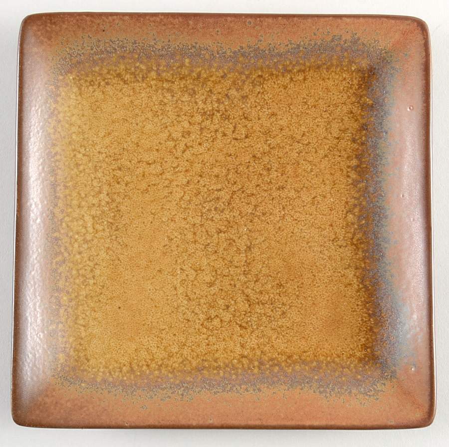 Reactive Amber Square Bread & Butter Plate by The Cellar (China)-1