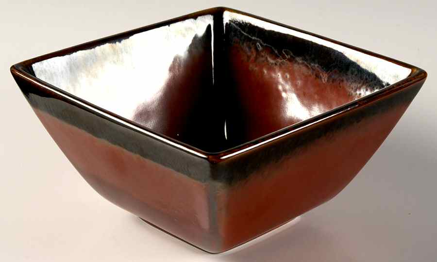 Reactive Sienna Square Soup/Cereal Bowl by The Cellar (China)-1