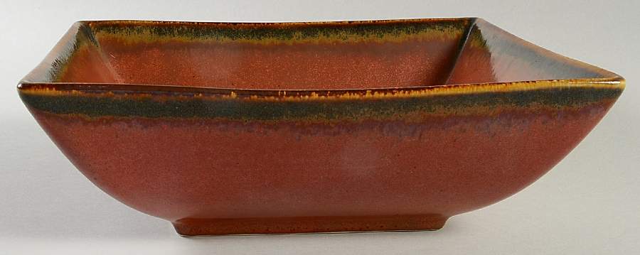 Reactive Sienna 8" Square Vegetable Bowl by The Cellar (China)-1