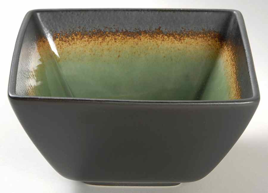 Reactive Jade Square Soup/Cereal Bowl by The Cellar (China)-1