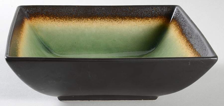 Reactive Jade 8" Square Vegetable Bowl by The Cellar (China)-1