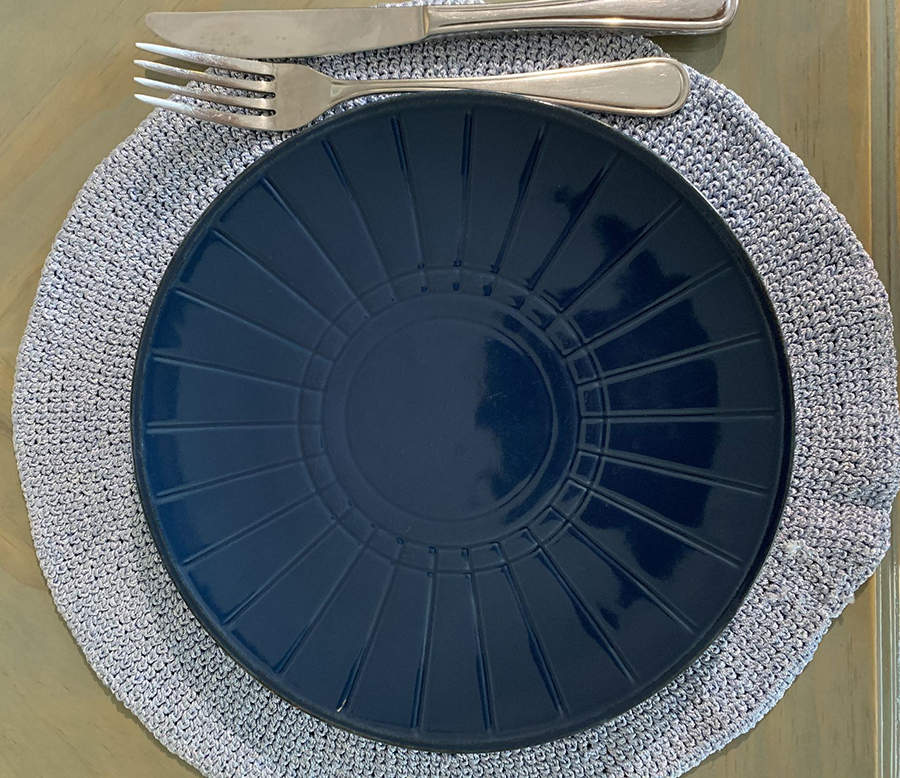 Cooper Blue Coupe Salad Plate by Country Living-1