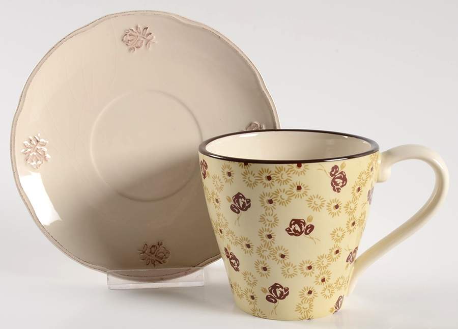 Faded Antique Mug/Cup & Saucer Set by Country Living-1
