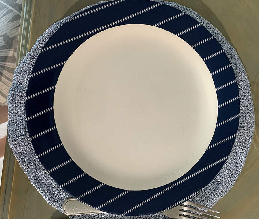 Blue Denim Dinner Plate by Country Living-1