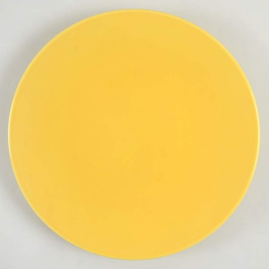 Vista Yellow Salad Plate by Crate & Barrel-1