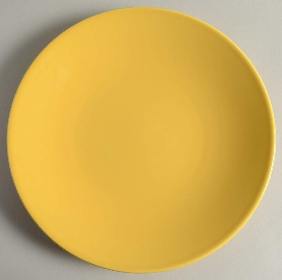 Vista Yellow Dinner Plate by Crate & Barrel-1