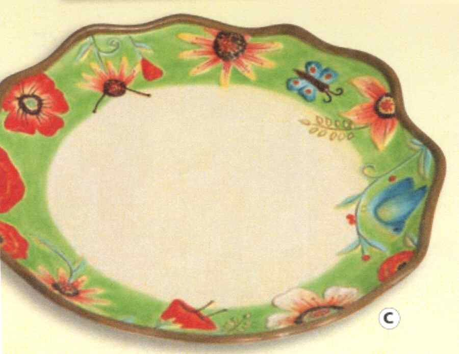 Field of Flowers Dinner Plate by Cypress Home-1