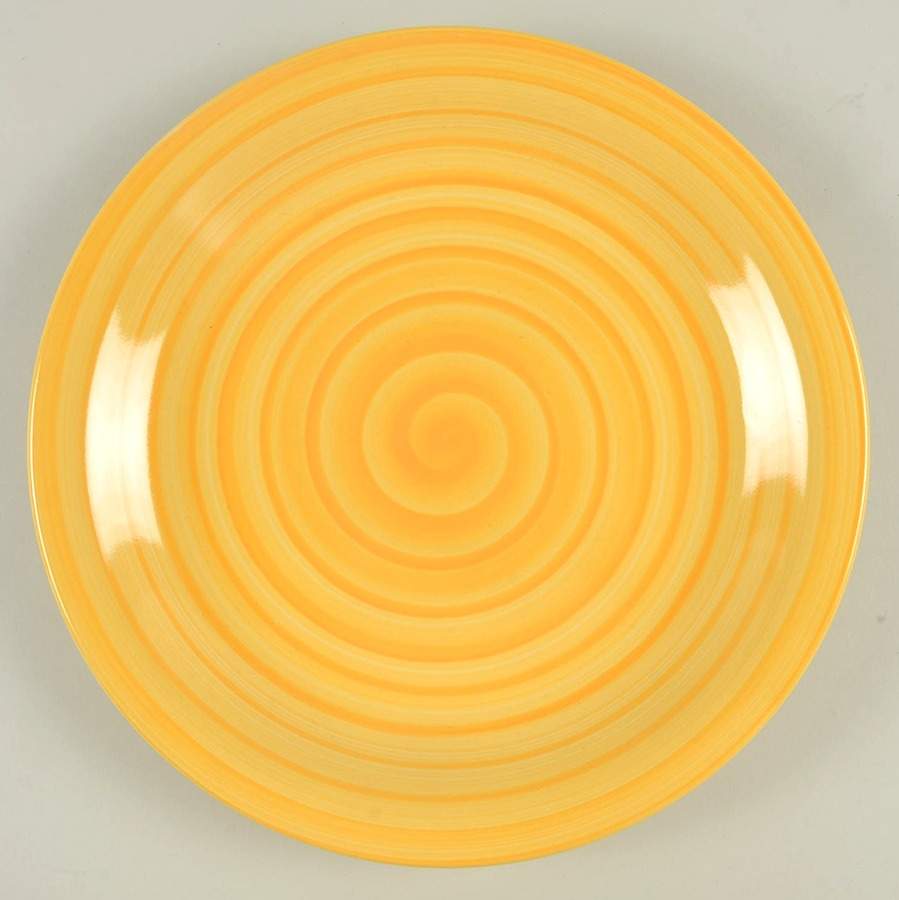C8G4 (Yellow) Large Dinner Plate by Citrus Grove-1