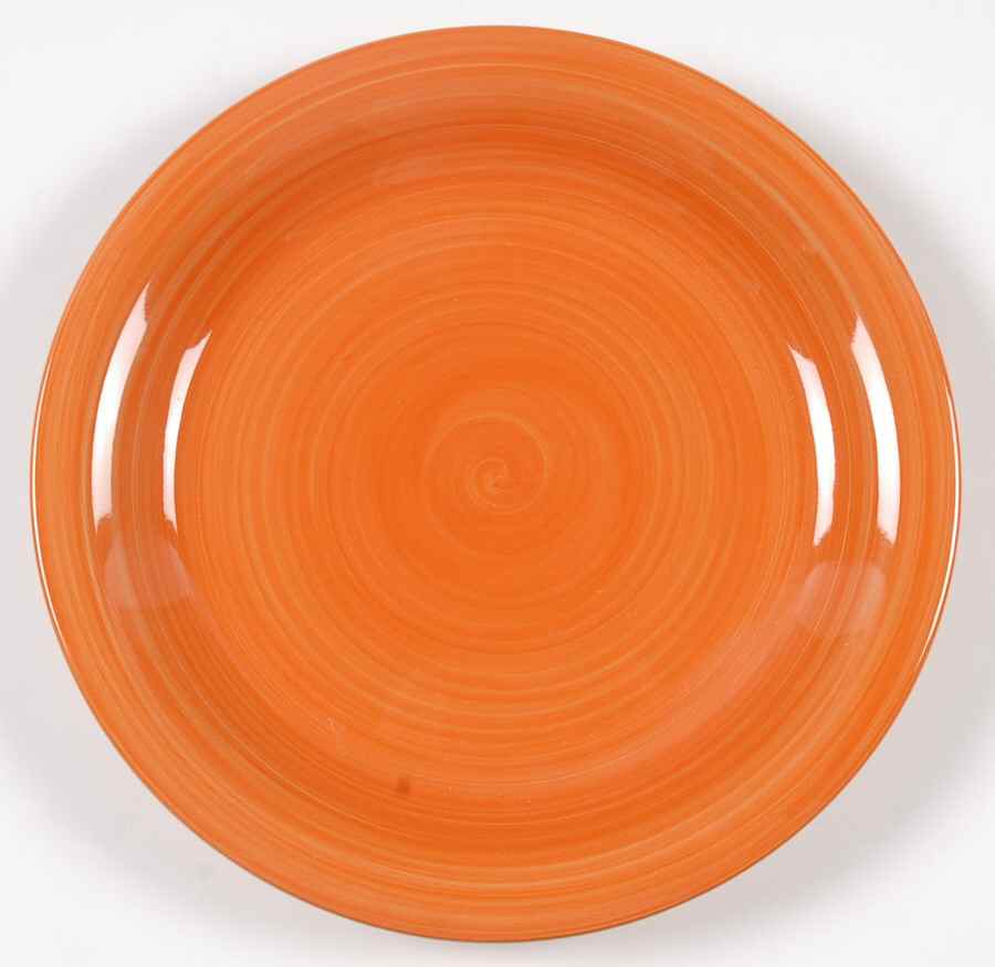C8G3 (Peach Coral) Dinner Plate by Citrus Grove-1