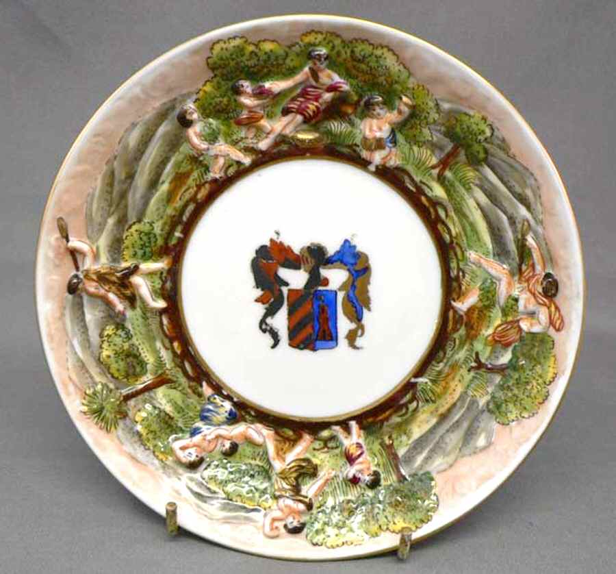 CJJ6 Bread & Butter Plate by Capo-di-Monte (Italy)-1
