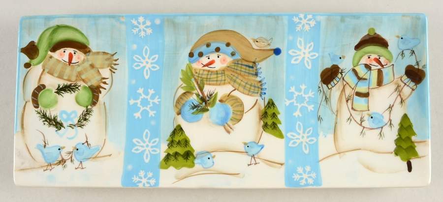 Evergreen Ernie Rectangular Treat Tray by Casa Moda-1