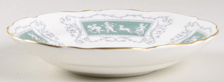 Revelry Green (Scalloped) Saucer for Oversized Cup by Coalport-1