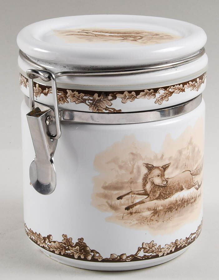 Aiken 6" Storage Jar with Hinged Lid by C E Corey-1
