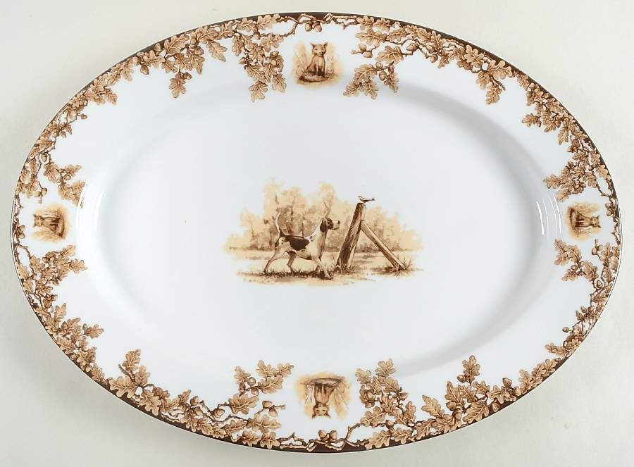 Aiken 16" Oval Serving Platter by C E Corey-1
