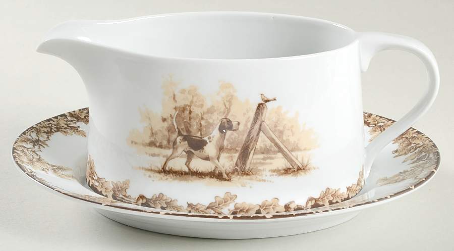 Aiken Gravy Boat & Underplate by C E Corey-1