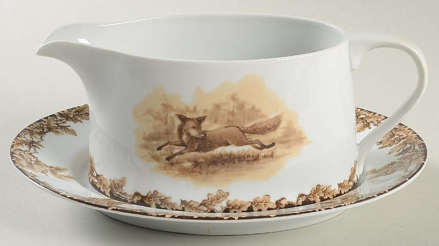 Aiken Gravy Boat & Underplate by C E Corey-1