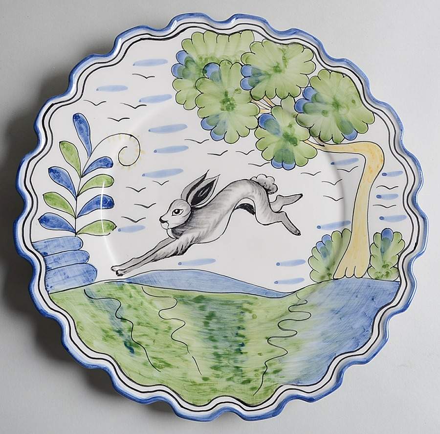 Le Lapin Service Plate (Charger) by C E Corey-1