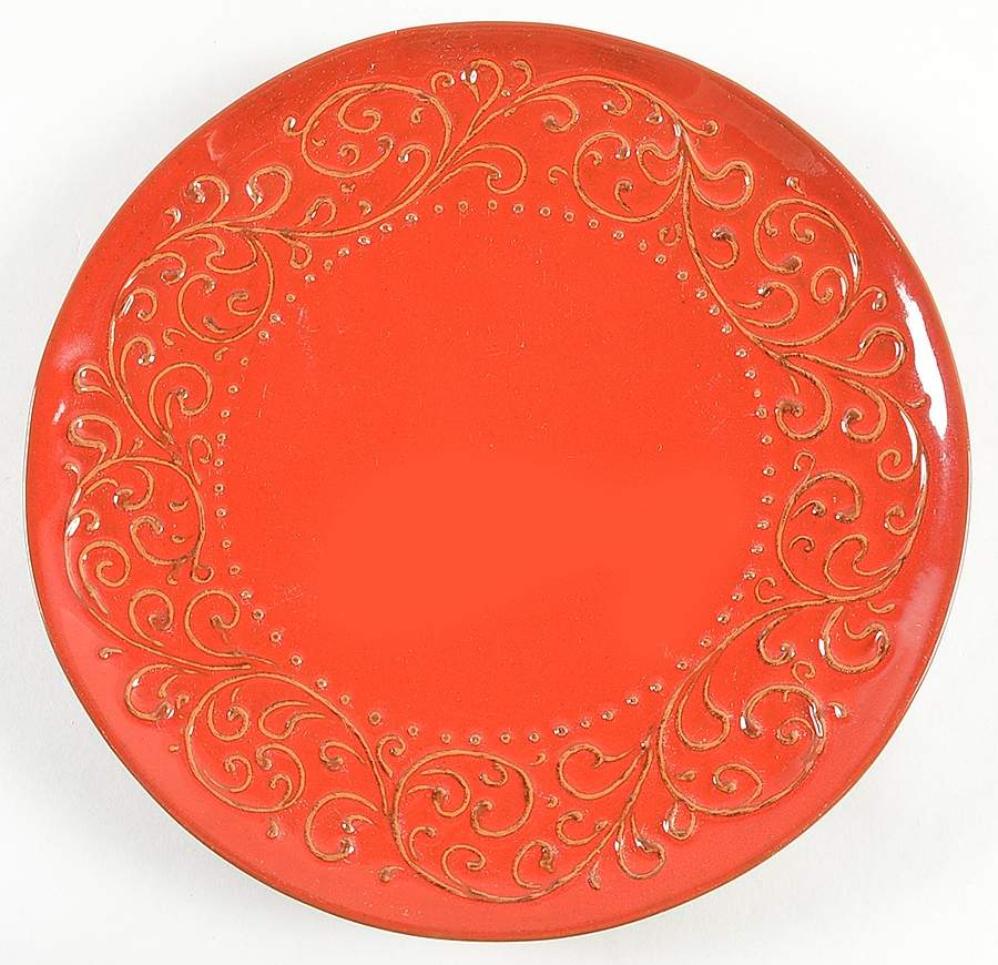 Serafina Red Dinner Plate by Crate & Barrel-1