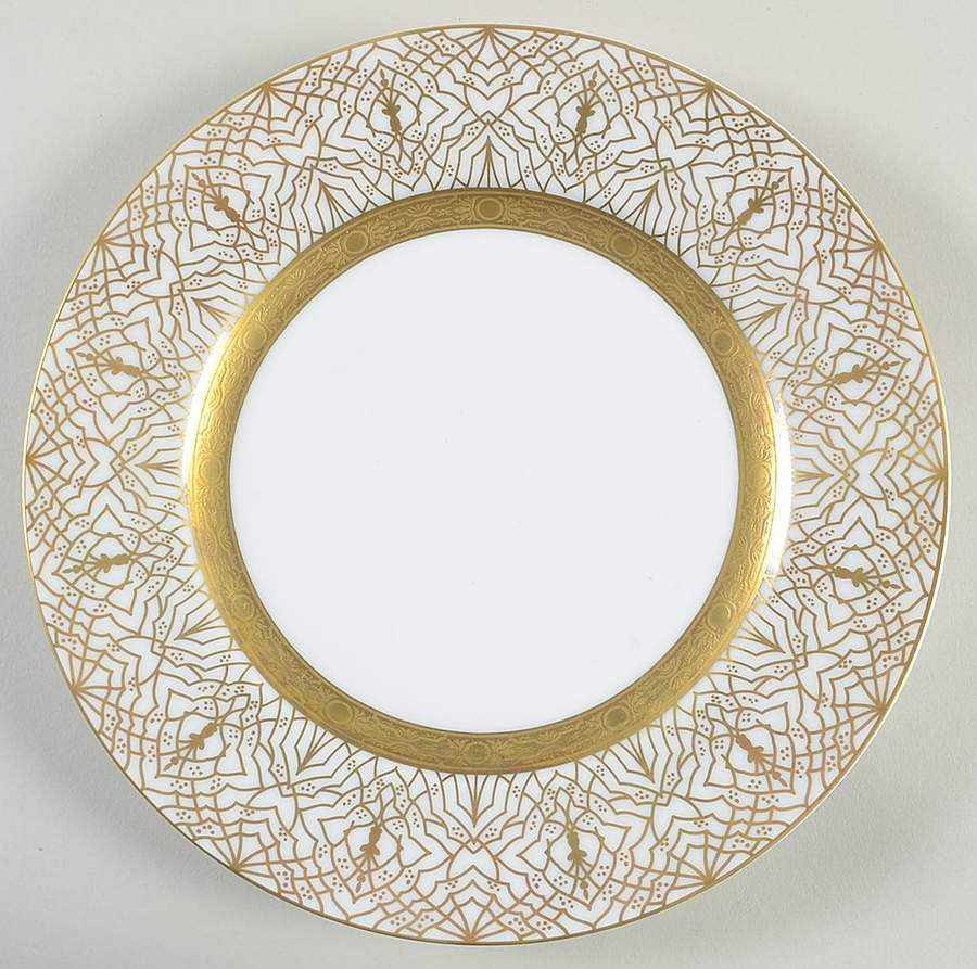 Farahnaz White Salad/Dessert Plate by Charles Field Haviland-1